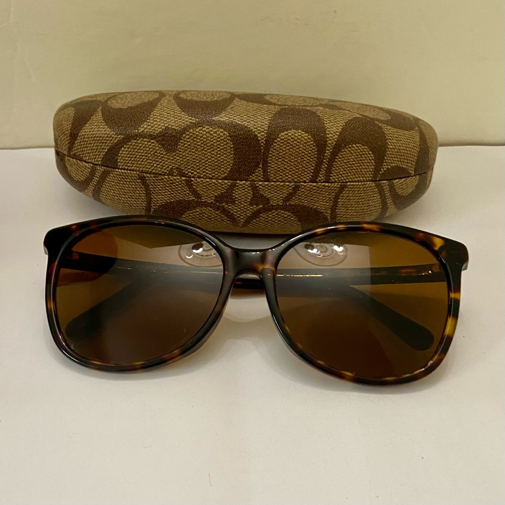 Coach Dark Tortoise Large Sunglasses 512072 57#16 140 3N HC8271U(L1101) - Picture 6 of 16